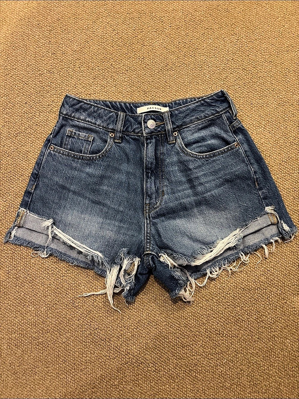 Pacsun Mom Short Distressed Denim Jean Shorts